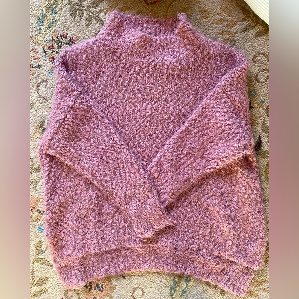 Pink lily sweater